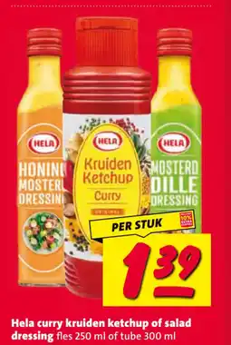 Nettorama Hela curry kruiden ketchup of salad dressing aanbieding