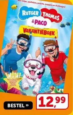 Boekenvoordeel Rutger, Thomas & Paco Vakantieboek aanbieding