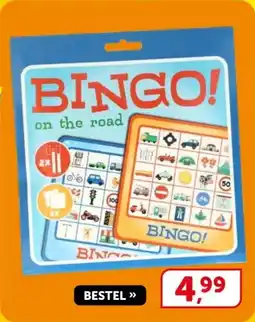 Boekenvoordeel Bingo! on the road aanbieding