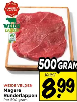 Vomar Voordeelmarkt Magere Runderlappen aanbieding