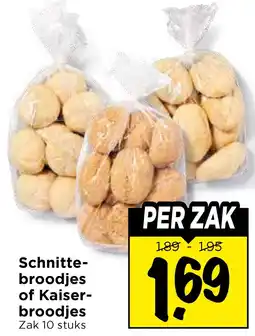 Vomar Voordeelmarkt Schnitte- broodjes of Kaiser- broodjes aanbieding