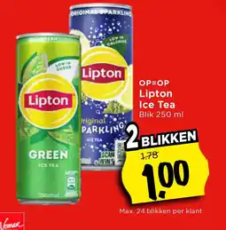 Vomar Voordeelmarkt OP=OP Lipton Ice Tea aanbieding