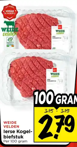 Vomar Voordeelmarkt WEIDE VELDEN lerse Kogel- biefstuk aanbieding