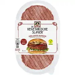 Jumbo De Vegetarische Slager Griljante Burger 200 g aanbieding