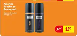 Kruidvat Amando douche en deodorant aanbieding