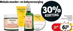 Kruidvat Weleda moeder en babyverzorging aanbieding