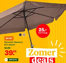 Welkoop Parasol Gemini aanbieding