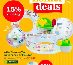Welkoop Alle Fien en Teun waterpret artikelen aanbieding