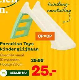 Welkoop Paradiso Toys kinderglijbaan aanbieding
