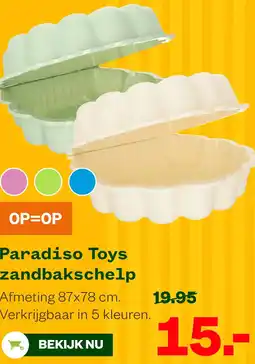 Welkoop Paradiso Toys zandbakschelp aanbieding