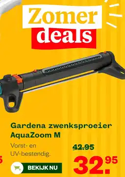 Welkoop Gardena zwenksproeier AquaZoom M aanbieding