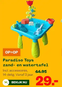 Welkoop Paradiso Toys zand- en watertafel aanbieding