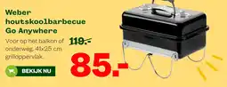 Welkoop Weber houtskoolbarbecue Go Anywhere aanbieding