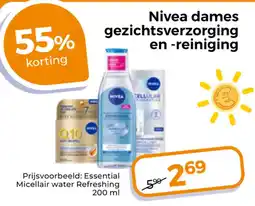 Trekpleister Nivea dames gezichtsverzorging en -reiniging aanbieding