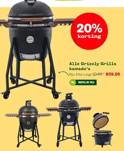 Welkoop Alle Grizzly Grills kamado's aanbieding