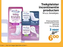 Trekpleister Trekpleister incontinentie producten aanbieding