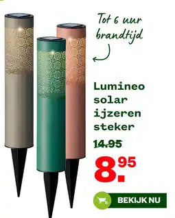 Welkoop Lumineo solar ijzeren steker aanbieding