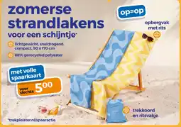 Trekpleister zomerse strandlakens aanbieding