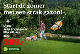 Welkoop STIHL accu grasmaaier RMA aanbieding