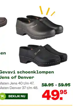 Welkoop Gevavi schoenklompen Jens of Denver aanbieding