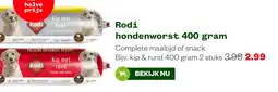 Welkoop Rodi hondenworst 400 gram aanbieding