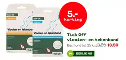 Welkoop Tick Off vlooien- en tekenband aanbieding