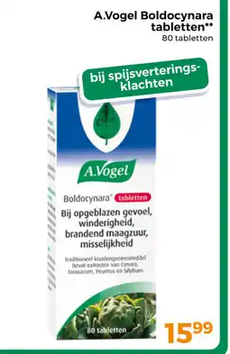 Trekpleister A.Vogel Boldocynara tabletten aanbieding