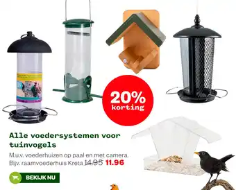 Welkoop Alle voedersystemen voor tuinvogels aanbieding