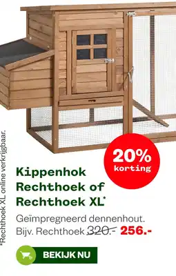 Welkoop Kippenhok Rechthoek of Rechthoek XL aanbieding
