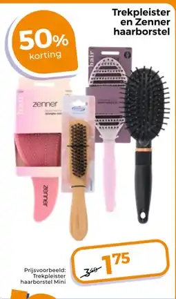 Trekpleister Trekpleister en Zenner haarborstel aanbieding