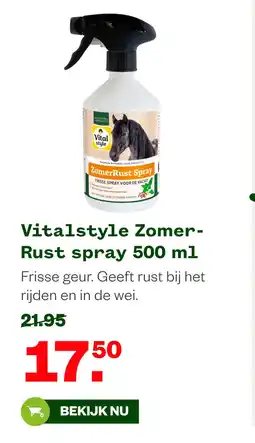 Welkoop Vitalstyle zomer rust spray aanbieding