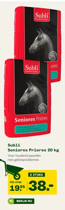 Welkoop Subli Seniores Priores aanbieding