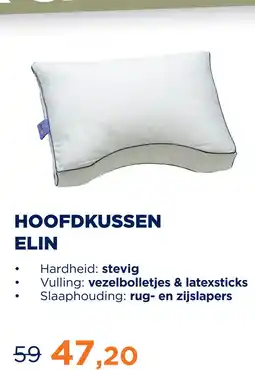 TotaalBED Hoofdkussen Elin | vezelbolletjes aanbieding