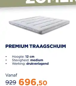 TotaalBED Topmatras Premium | traagschuim aanbieding