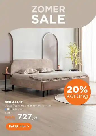 TotaalBED Bed Aalst | 140 x 200 cm | Adore 430, latte aanbieding