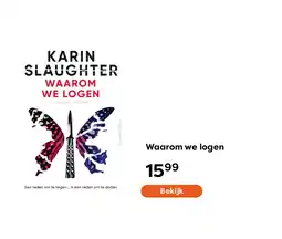 The Read Shop Waarom we logen aanbieding