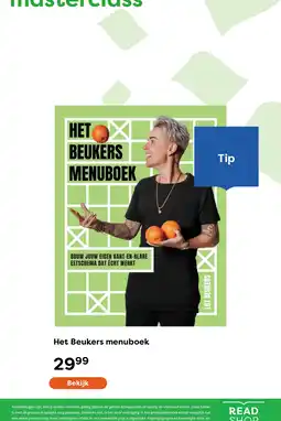 The Read Shop Het Beukers menuboek aanbieding