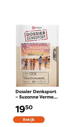 The Read Shop Dossier Denksport – Suzanne Vermeer - Nachtclub aanbieding