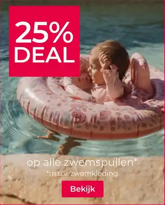 Op alle zwemspullen* *m.u.v. zwemkleding