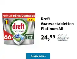 Plein.nl Dreft Vaatwastabletten Platinum All aanbieding