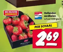 Nettorama PRODUCT UIT Hollandse aardbeien schaal aanbieding