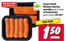 Nettorama Green Earth Kitchen chorizo VEGETARISCH worstjes aanbieding
