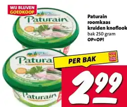 Nettorama Paturain roomkaas kruiden knoflook bak aanbieding