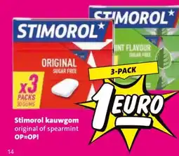 Nettorama Stimorol kauwgom original of spearmint aanbieding