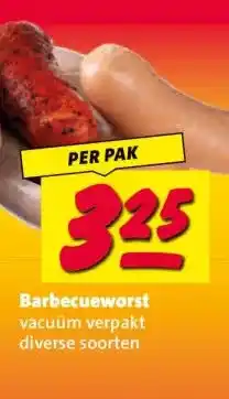 Nettorama Barbecueworst vacuüm verpakt diverse soorten aanbieding