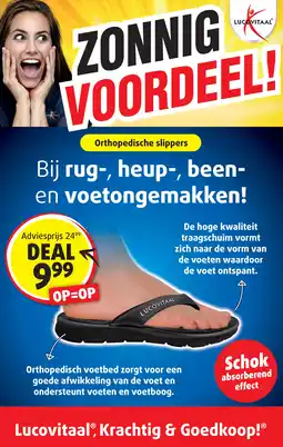 Lucovitaal Orthopedische slippers aanbieding