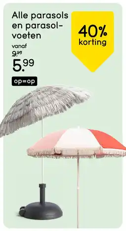 Leen Bakker Bekijk alle parasols en parasolvoeten aanbieding