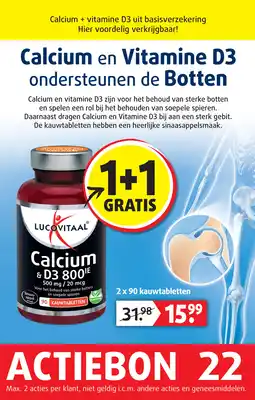 Lucovitaal Calcium en Vitamine D3 aanbieding