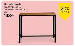 Leen Bakker Bekijk bartafel Luuk aanbieding