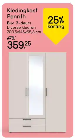 Leen Bakker Bekijk kledingkast Penrith aanbieding